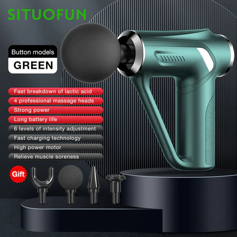 SITUOFUN Professional Deep Tissue Massage Gun with 32 Adjustable Levels for Neck, Body, and Back Muscle Relief