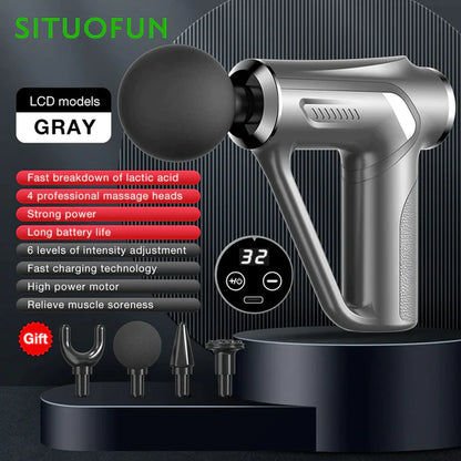SITUOFUN Professional Deep Tissue Massage Gun with 32 Adjustable Levels for Neck, Body, and Back Muscle Relief