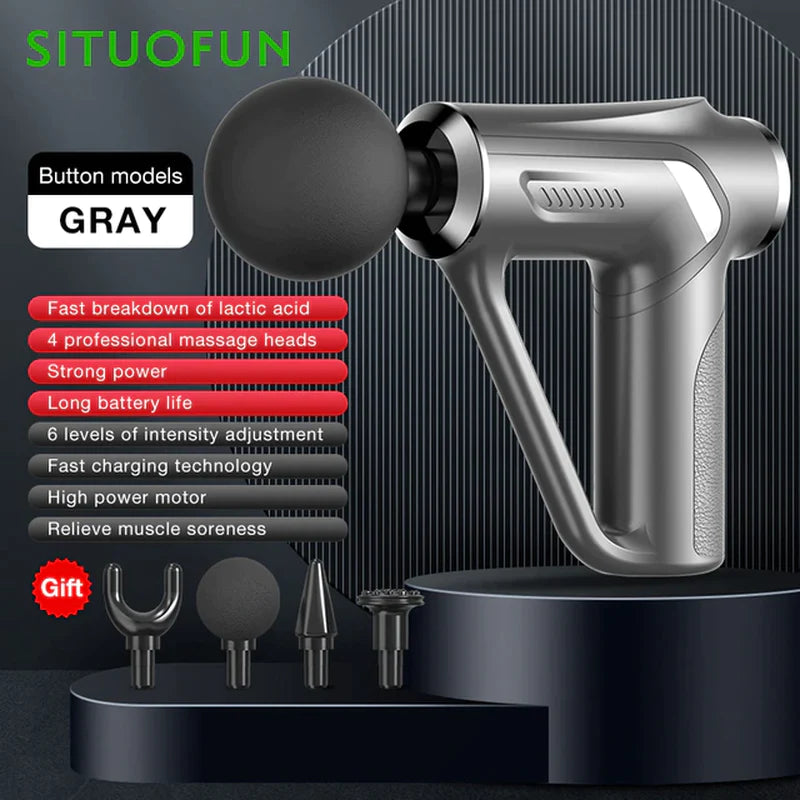 SITUOFUN Professional Deep Tissue Massage Gun with 32 Adjustable Levels for Neck, Body, and Back Muscle Relief