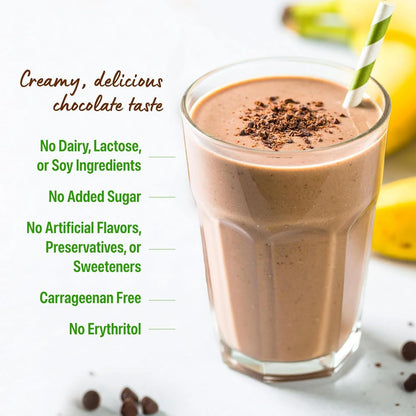 Orgain Organic Vegan Protein Powder, Creamy Chocolate Fudge - 21G Plant Protein, 6G Prebiotic Fiber, Low Net Carb, No Lactose Ingredients, No Added Sugar, Non-Gmo, for Shakes & Smoothies, 2.03 Lb