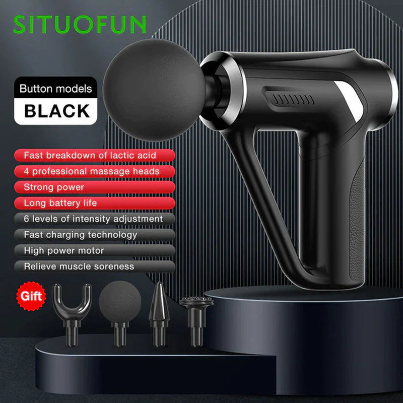 SITUOFUN Professional Deep Tissue Massage Gun with 32 Adjustable Levels for Neck, Body, and Back Muscle Relief